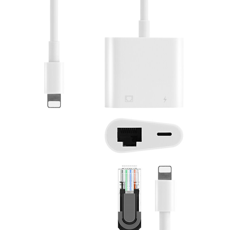 蘋果iPad轉換器Air2/3/mini4/5/10.2/10.5/12.9英寸/Pro平板電腦Lightning擴展塢同屏器HDMI/網口/USB轉接頭 1