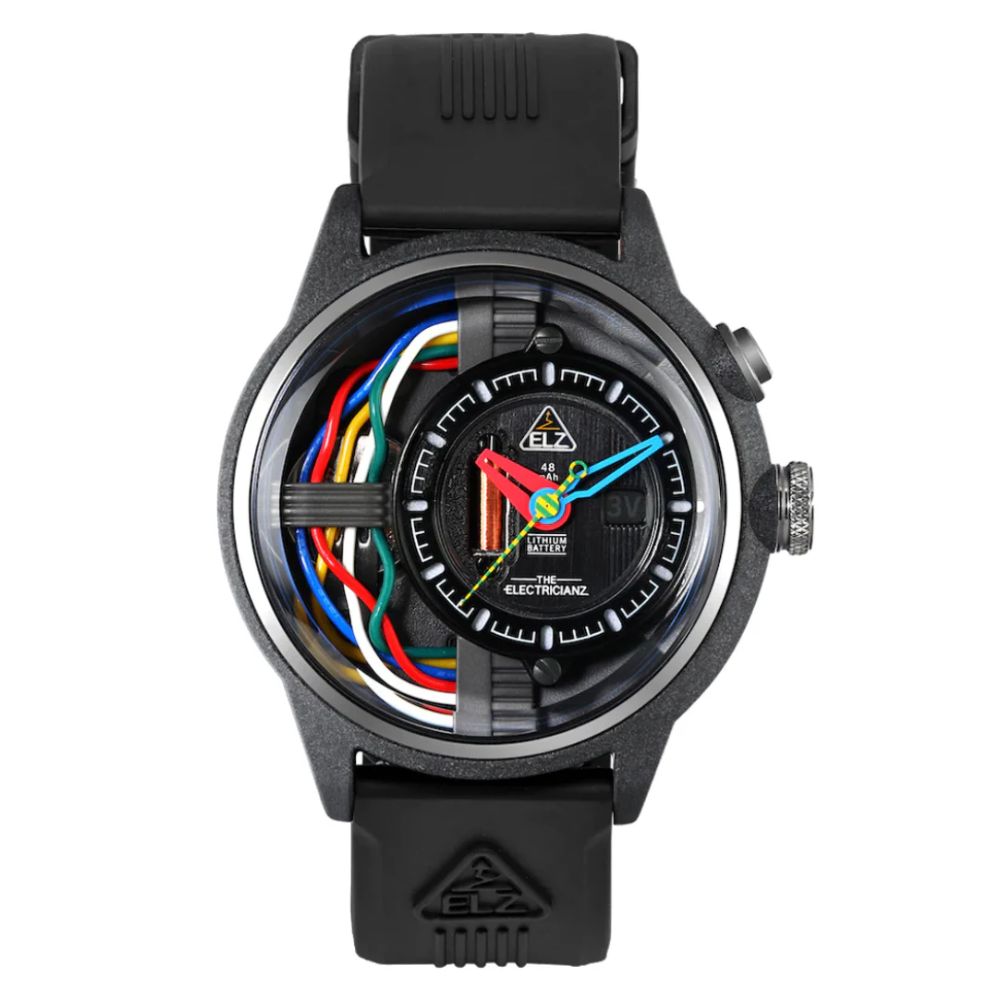 送禮首選★THE ELECTRICIANZ發電機 Nylon Carbon Z Nato 42mm 電路發光手錶-ZZ-A1A/03-CRD 【全館優惠★APP下單天天點數10倍送】線上購買享_實體門市同步服務