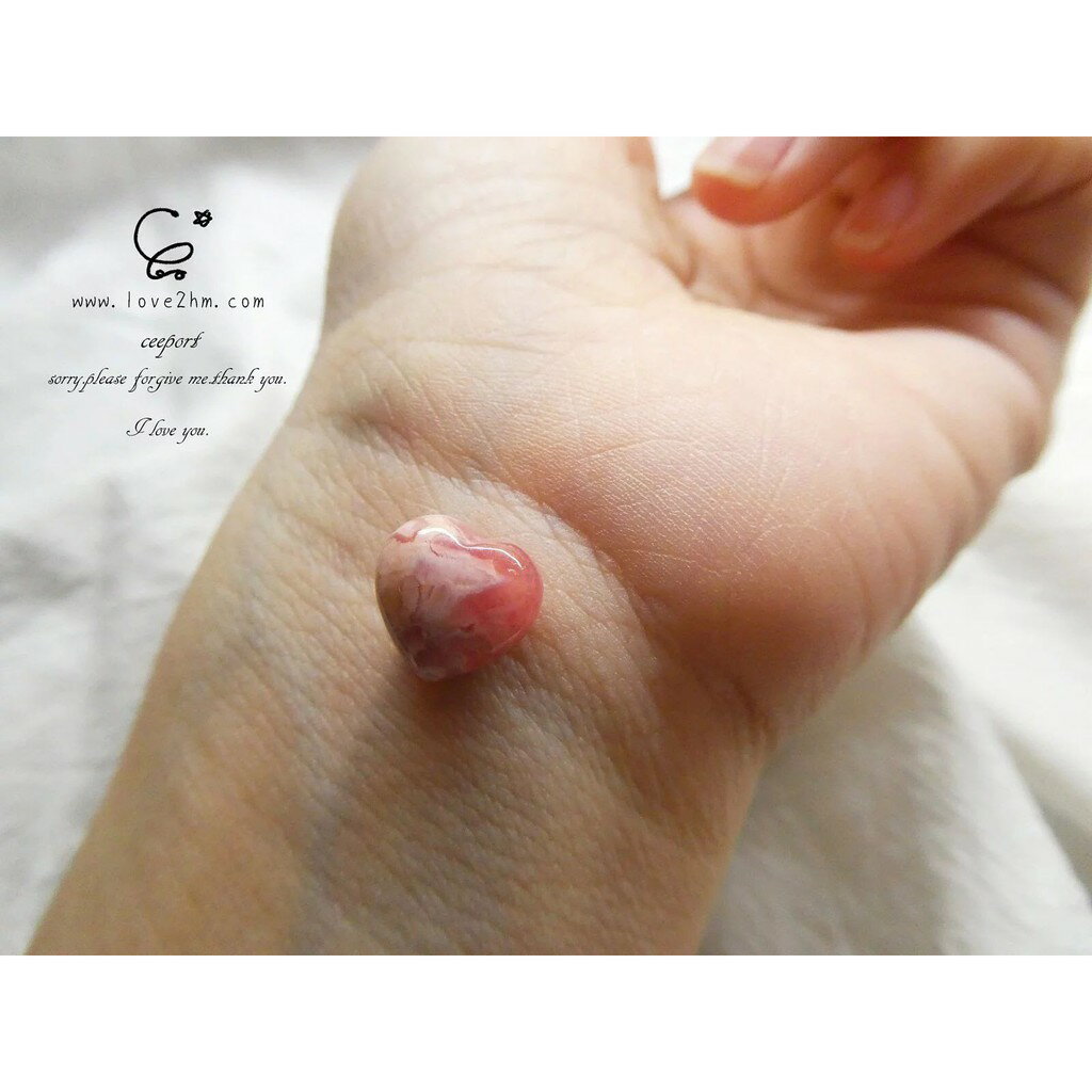 紅紋石-小心心/紅紋石/水晶飾品/ [晶晶工坊-love2hm]