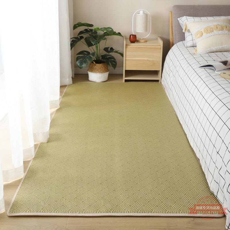 拍照地墊日式藤席地毯榻榻米客廳臥室床邊爬行地毯夏季涼席地毯