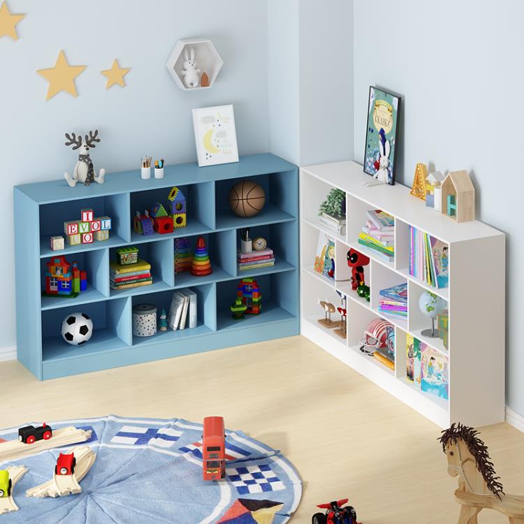 兒童書架置物架客廳落地幼兒園矮書櫃簡易學生創意桌面收納置物架」