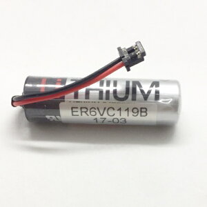 ER6VC119B 3.6V 2400mAh 帶黑色2P接頭 東芝TOSHIBA 不可充電PLC鋰電池 3.6V三菱M70系統伺服電池 (含稅)【佑齊企業 iCmore】
