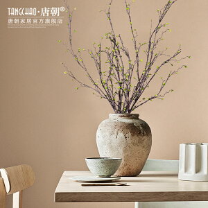 北歐創意高品質仿真刺藤綠色植物花瓶干花插花客廳餐桌裝飾品擺件