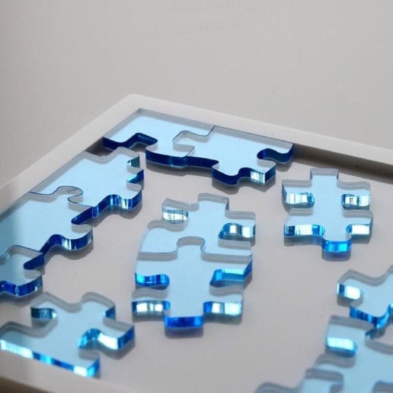 Jigsaw29塊地獄10級超難度燒腦成人拼圖 塑料異形自虐聚會透明拼圖