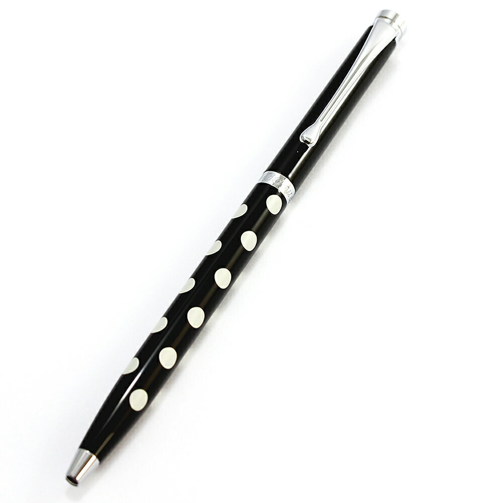 MITIQUE美締克 Oriental 東方美系列 尊爵黑小圓點白夾原子筆 (BLZMB50601)