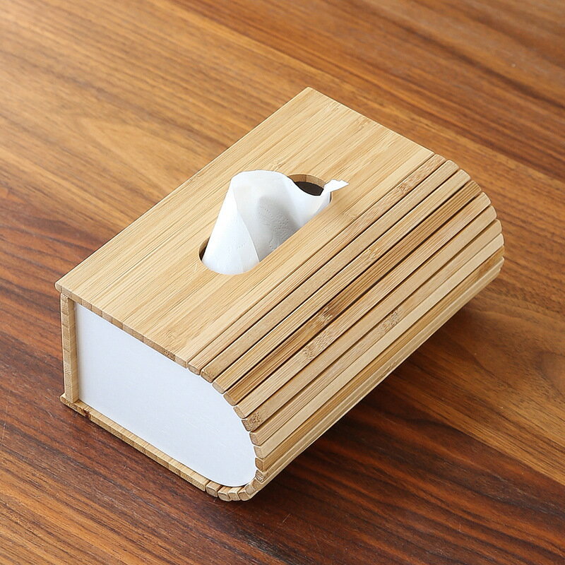 免運 茶具系列 紙巾盒 桌面日式多功能遙控器收納盒 客廳茶幾竹制廁所實木抽紙盒