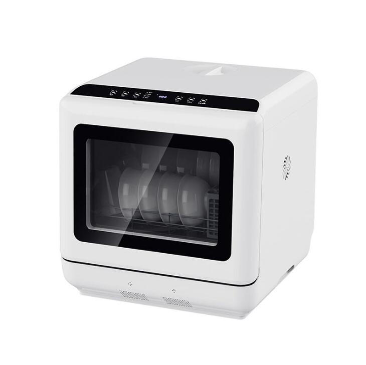 110V洗碗機家用台式免安裝全自動熱風烘乾UV消毒洗碗機