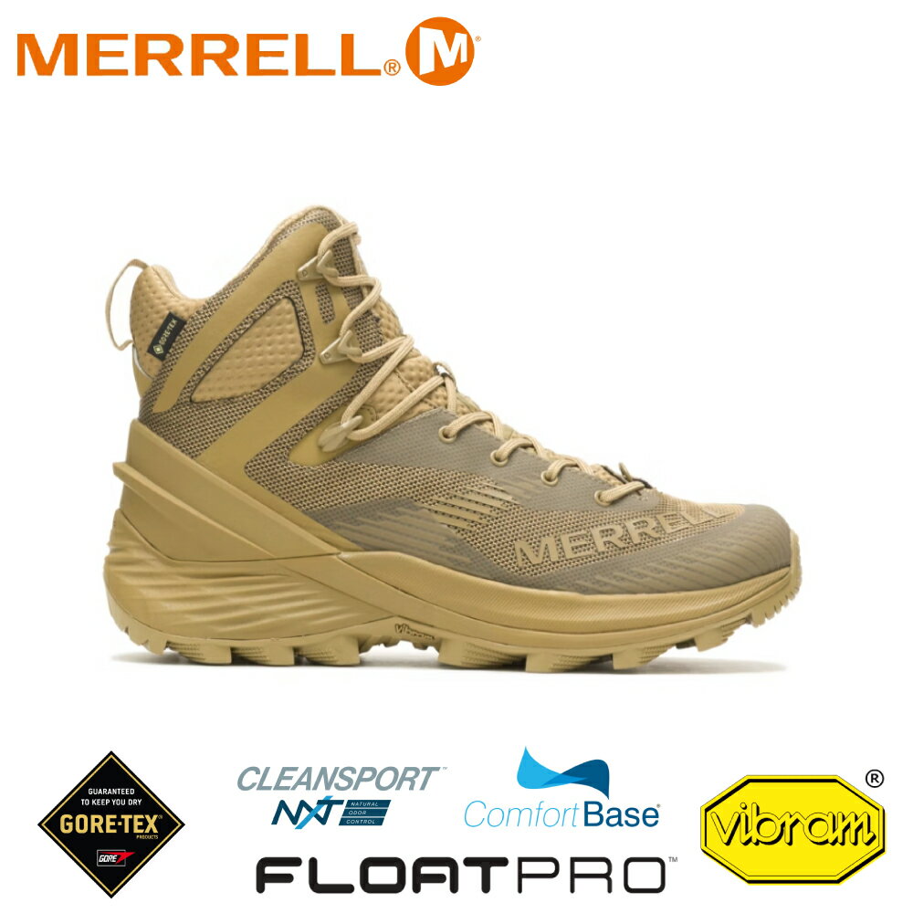 【MERRELL 美國 男 ROGUE TACTICAL GORE-TEX 高筒登山鞋《狼棕》】ML005253/越野鞋/戶外鞋