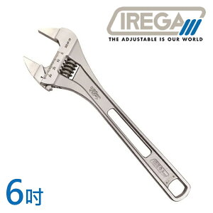 【IREGA】輕量型超薄大開口活動板手-6吋 92LW24-150