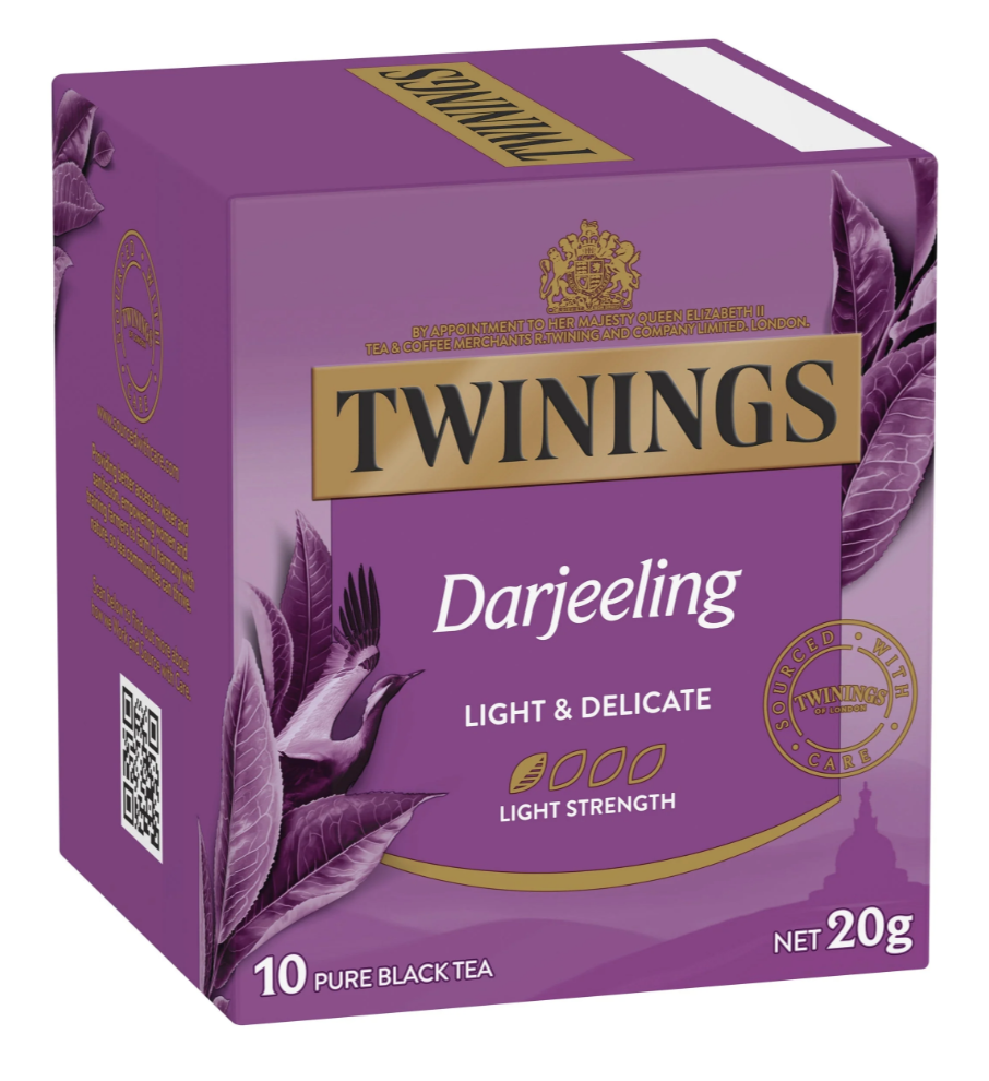 Twinings 唐寧 大吉嶺茶 Darjeeling 10包/盒 獨立茶包 盒裝紅茶 經典英式茶