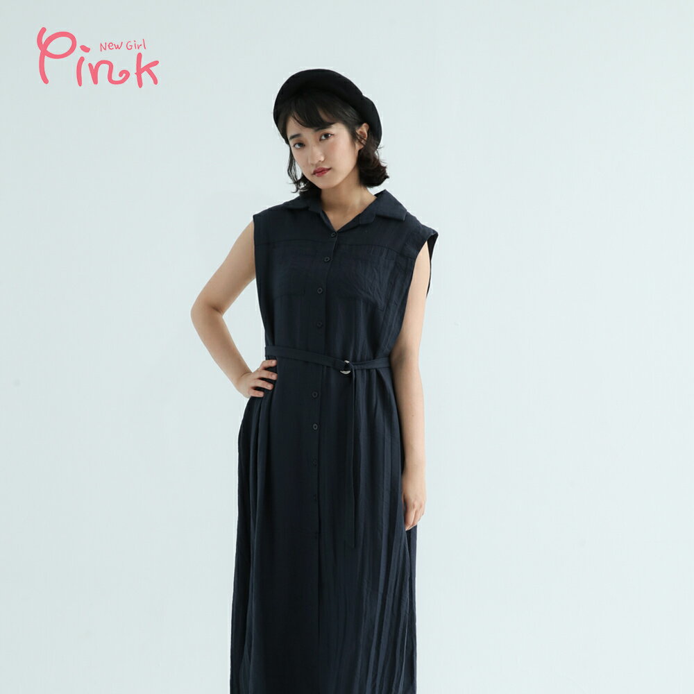 Pink* 時尚兩穿OL洋裙 Y3108BS