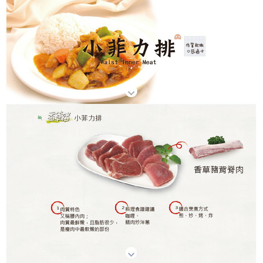 【香草豬】小菲力排 250g 1