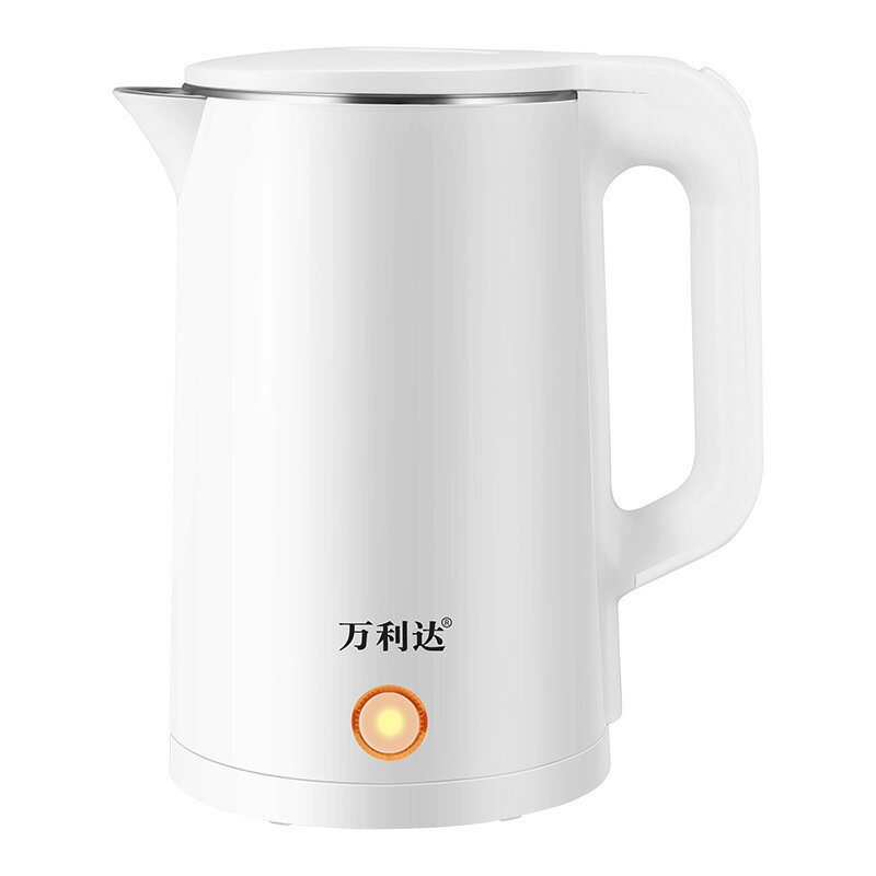 電熱水壺不銹鋼 燒水壺家用保溫開水壺自動斷電雙層防燙110v【北歐家居生活】