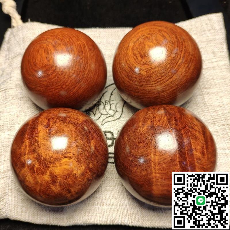 緬甸花梨木中老年鍛煉實木健身保健手球文玩實心掌上球送父母把球