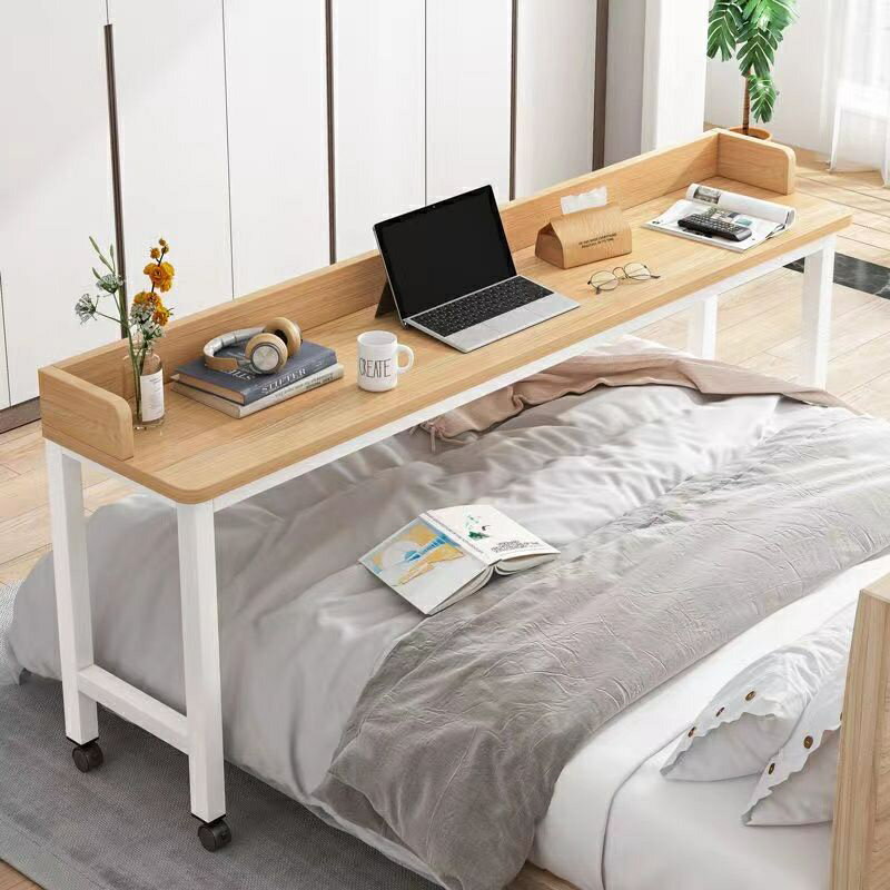 【廠家直銷】電腦桌 床上書桌 簡易 小桌子 家用 寫字臺 臥室 可移動 懶人 跨床桌 床邊桌
