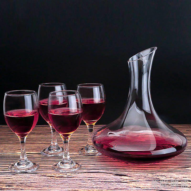 玻璃紅酒杯套裝 家用酒店 餐廳 高腳杯 醒酒器 葡萄酒杯 小酒杯