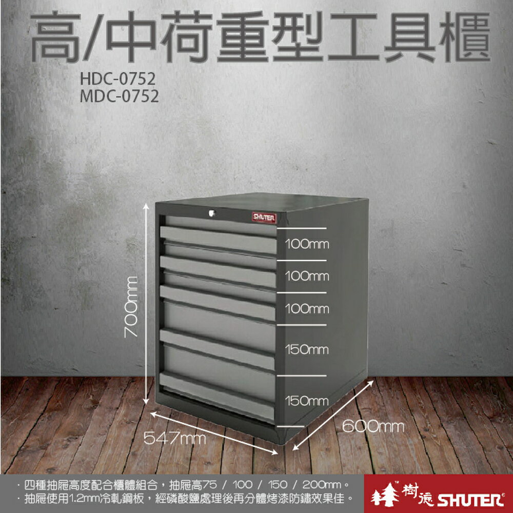樹德 SHUTER HDC重型工具櫃 HDC-0752/收納櫃/收納盒/收納箱/工具/零件/五金