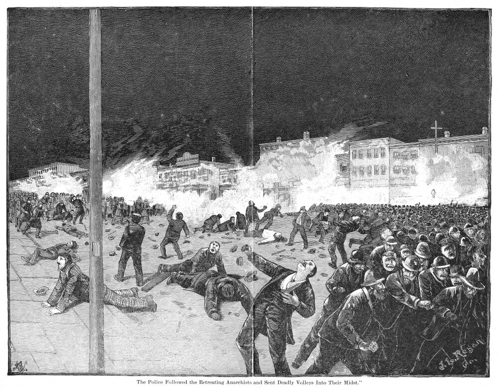 Posterazzi: Haymarket Riot 1886 NThe Police Followed The Retreating Anarchists And Sent Deadly ...