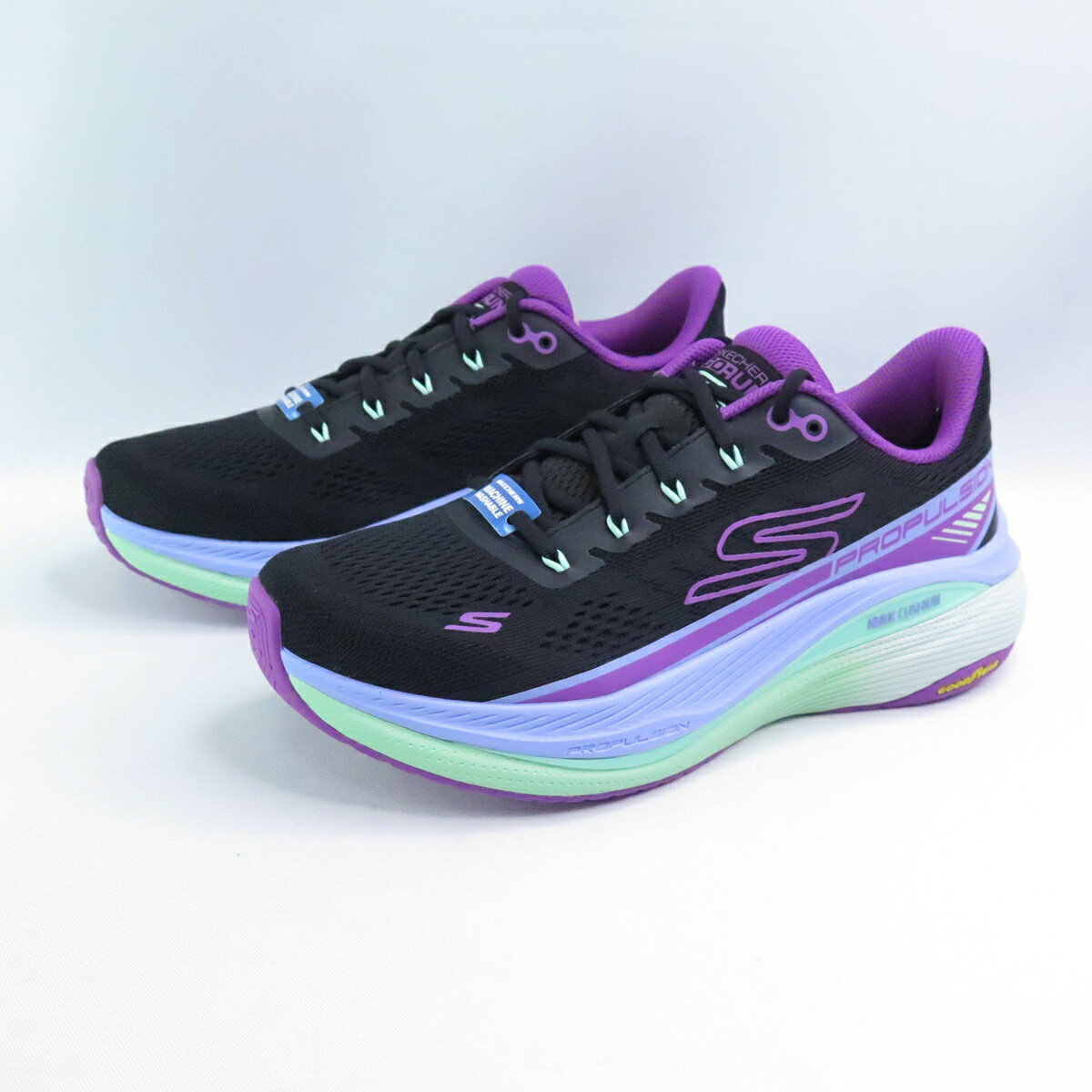 Skechers 128901BKPR 女慢跑鞋 Max Cushioning Propulsion 運動鞋 黑/紫