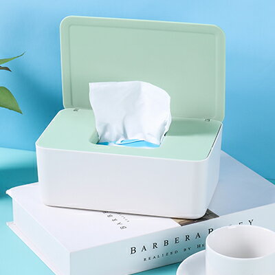客廳濕紙巾盒桌面密封濕巾收納盒 家用防塵帶蓋濕紙巾盒子抽紙盒