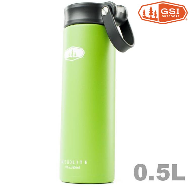 GSI MicroLite 500 Twist 輕量不銹鋼真空保溫瓶 0.5L 67133 綠