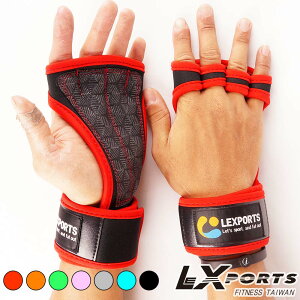 LEXPORTS 體適能 CROSSFIT 健身運動手套 / 重量訓練手套 / 自行車騎乘手套 / 半指 露指 舉重手套