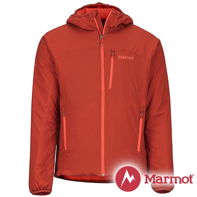 【Marmot】男 Novus 彈性保暖 連帽外套『紅』81240