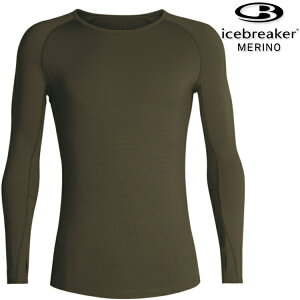 Icebreaker ZONE BF200 男款 網眼透氣保暖長袖上衣/美麗諾羊毛排汗衣 104355 069 橄欖綠