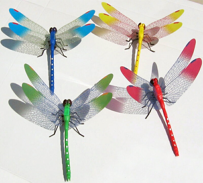 3D立體仿真蜻蜓蝴蝶墻貼畫臥室婚房裝飾冰箱貼客廳裝飾品墻貼紙