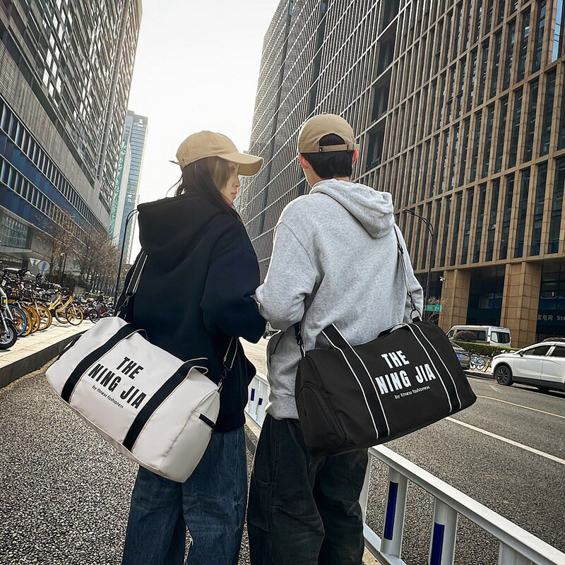 健身瑜伽包女大容量尼龍防水裝衣服裝鞋可單肩手提短途斜跨旅行包