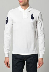美國百分百【全新真品】Ralph Lauren 大馬 Polo衫 RL 長袖 上衣 白色 深藍馬 XS S號 A154