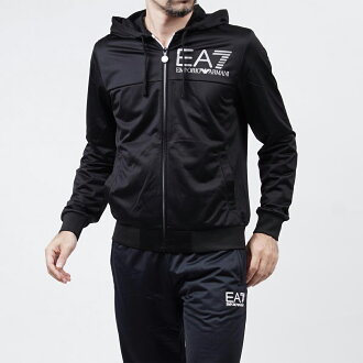 美國百分百【全新真品】Emporio Armani 外套 連帽 夾克 EA7 尼龍 運動 黑色 XS S號 F825
