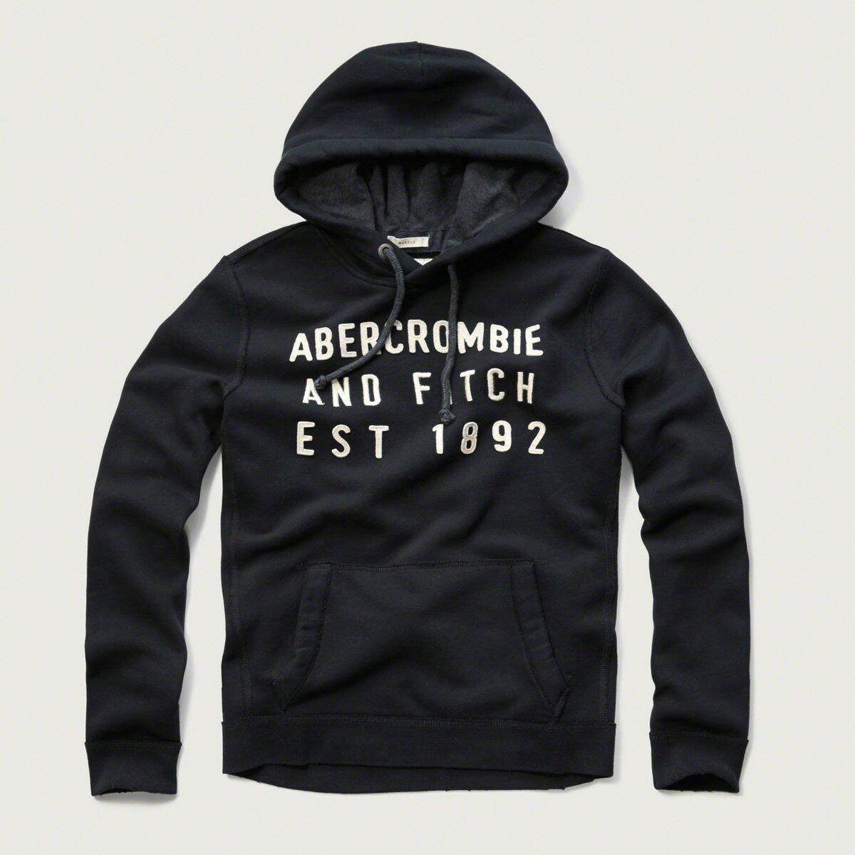 美國百分百【Abercrombie & Fitch】外套 AF 連帽 夾克 帽T 麋鹿 深藍色 S號 特價 F919