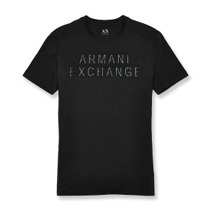 美國百分百【Armani Exchange】T恤 AX 短袖 logo 上衣 T-shirt S L號 黑色 F931