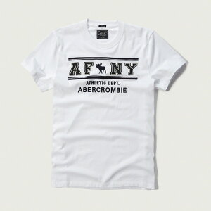 美國百分百【Abercrombie & Fitch】T恤 AF 短袖 T-shirt 麋鹿 白色 logo XS S M L XL號 G317