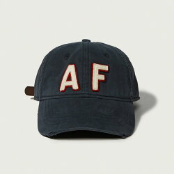 美國百分百【全新真品】Abercrombie & Fitch 帽子 AF 棒球帽 經典 麋鹿 深藍 Logo G358