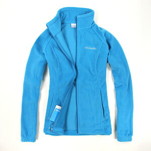 美國百分百【全新真品】Columbia 外套 刷毛外套 輕巧 fleece 保暖 哥倫比亞 水藍 女 S號 B534
