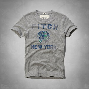 美國百分百【全新真品】Abercrombie & Fitch T恤 AF 短袖 T-shirt 麋鹿 灰 印地安 大尺 男 S M XL XXL號
