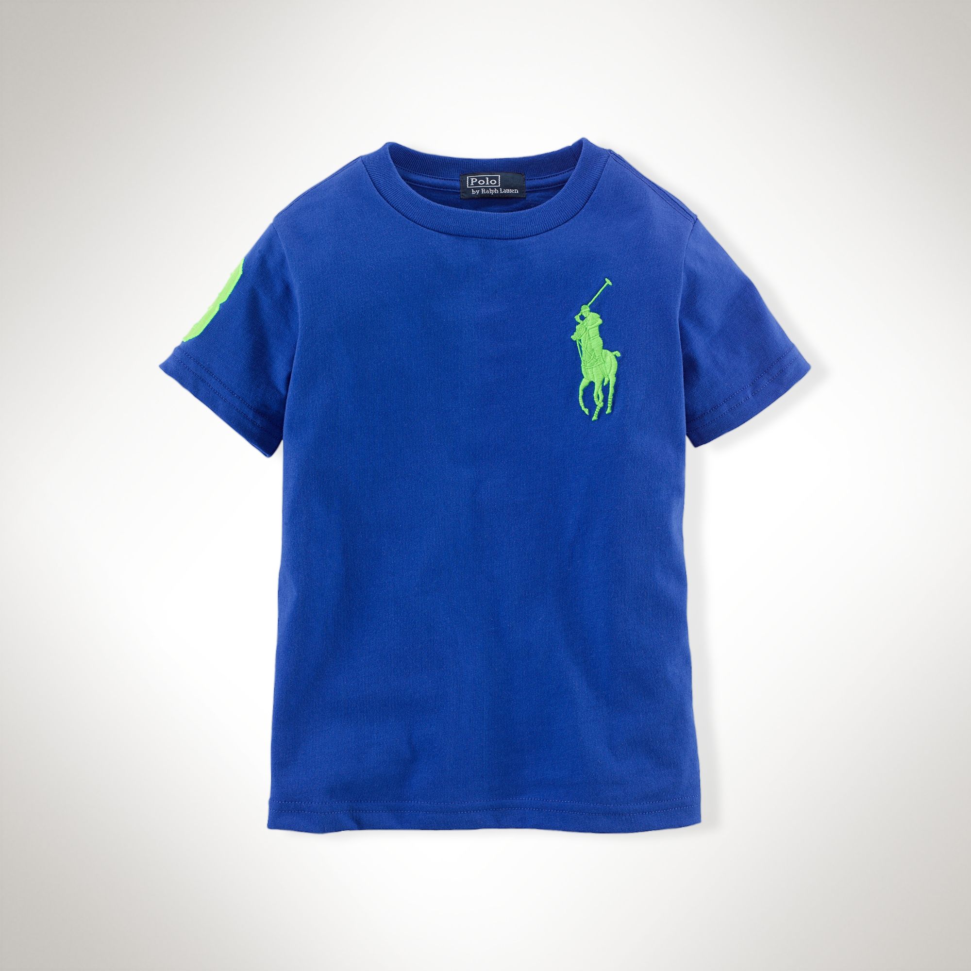 美國百分百【全新真品】Ralph Lauren T恤 男衣 RL 短袖 深藍 上衣 T-shirt Polo 大馬 XS S號 E102