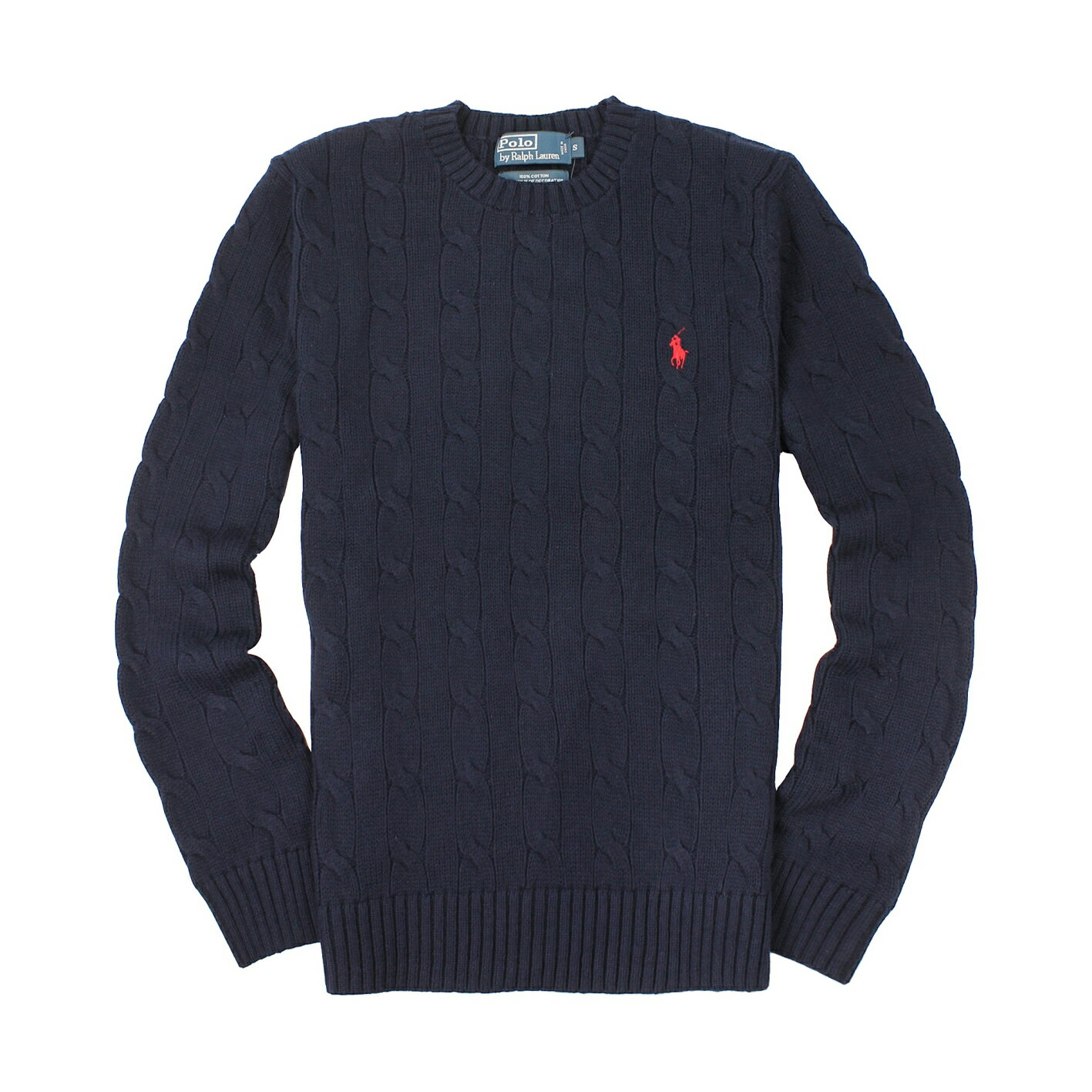 美國百分百【全新真品】Ralph Lauren 針織衫 RL polo 小馬 毛衣 線衫 深藍色 XS S號 C459