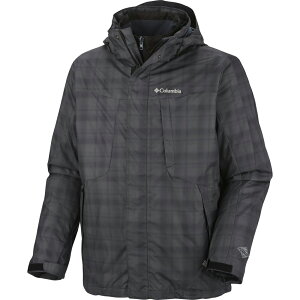 美國百分百【全新真品】Columbia 外套 夾克 連帽 哥倫比亞 登山 滑雪 藍 綠 兩件式 防水 男 XL E481