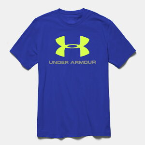 美國百分百【全新真品】Under Armour 運動時尚 UA T恤 Logo T-shirt 寶藍 S號 E873
