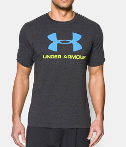 美國百分百【Under Armour】運動時尚 UA T恤 Logo T-shirt 鐵灰 M L XXL E873