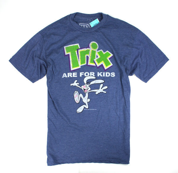 美國百分百【全新真品】Trix Cereal 男 T-shirt T恤 個性 潮流 休閒 卡通 玉米片 藍 灰 美國寄件