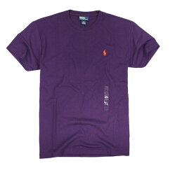 美國百分百【全新真品】Ralph Lauren RL 男生 T-shirt T恤 素面 美國純棉 logo polo 紫色 B018