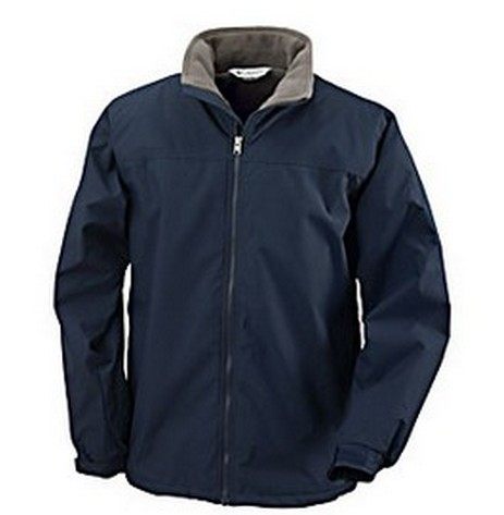 美國百分百【全新真品】Columbia 哥倫比亞 男 深藍 外套 立領 夾克 刷毛 抗寒 保暖 S號 D295