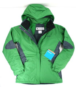 美國百分百【全新真品】Columbia 哥倫比亞 女版 保暖外套 連帽風衣 寒冬款 綠色 XL號