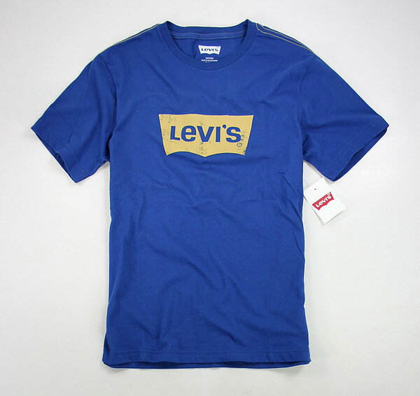 美國百分百【全新真品】levis 冠希 木村 logoT 黃 黑 古著 刷色 T恤 t-shirt 潮流T 寶藍 面交