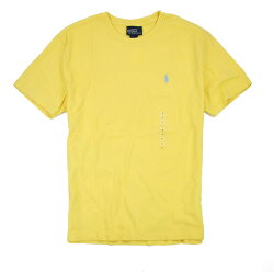 美國百分百【全新真品】Ralph Lauren 男生 T-shirt 素面T 美國純棉 LOGO T恤 RL polo 黃 藍馬 超取