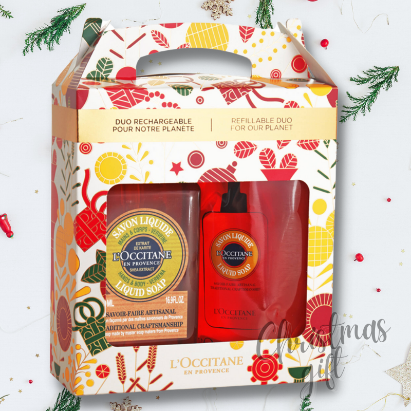L'OCCITANE 歐舒丹 2021限定 馬鞭草液態皂禮盒組 2*500ml 馬鞭草 液態皂 新年 禮盒 附發票【心心哈德】現貨 全館499超取免運｜全場下殺★滿額再享折扣